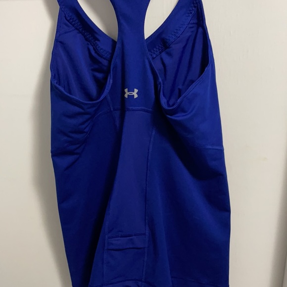 Dark Blue Fitted Under Armour Tank Top - Picture 3 of 3